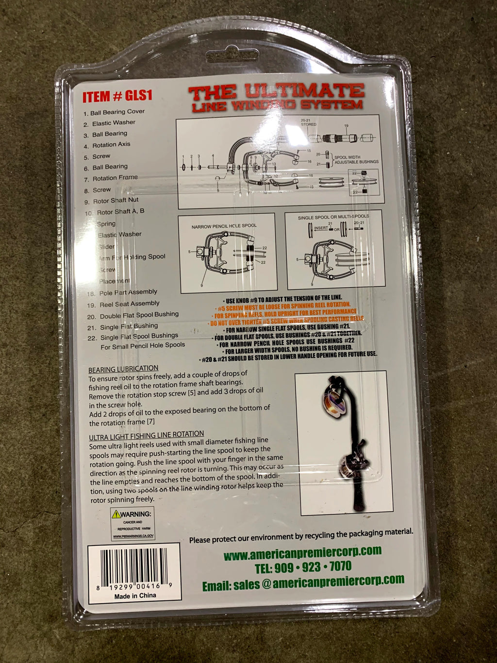 American Premier Ultimate Line Winding System