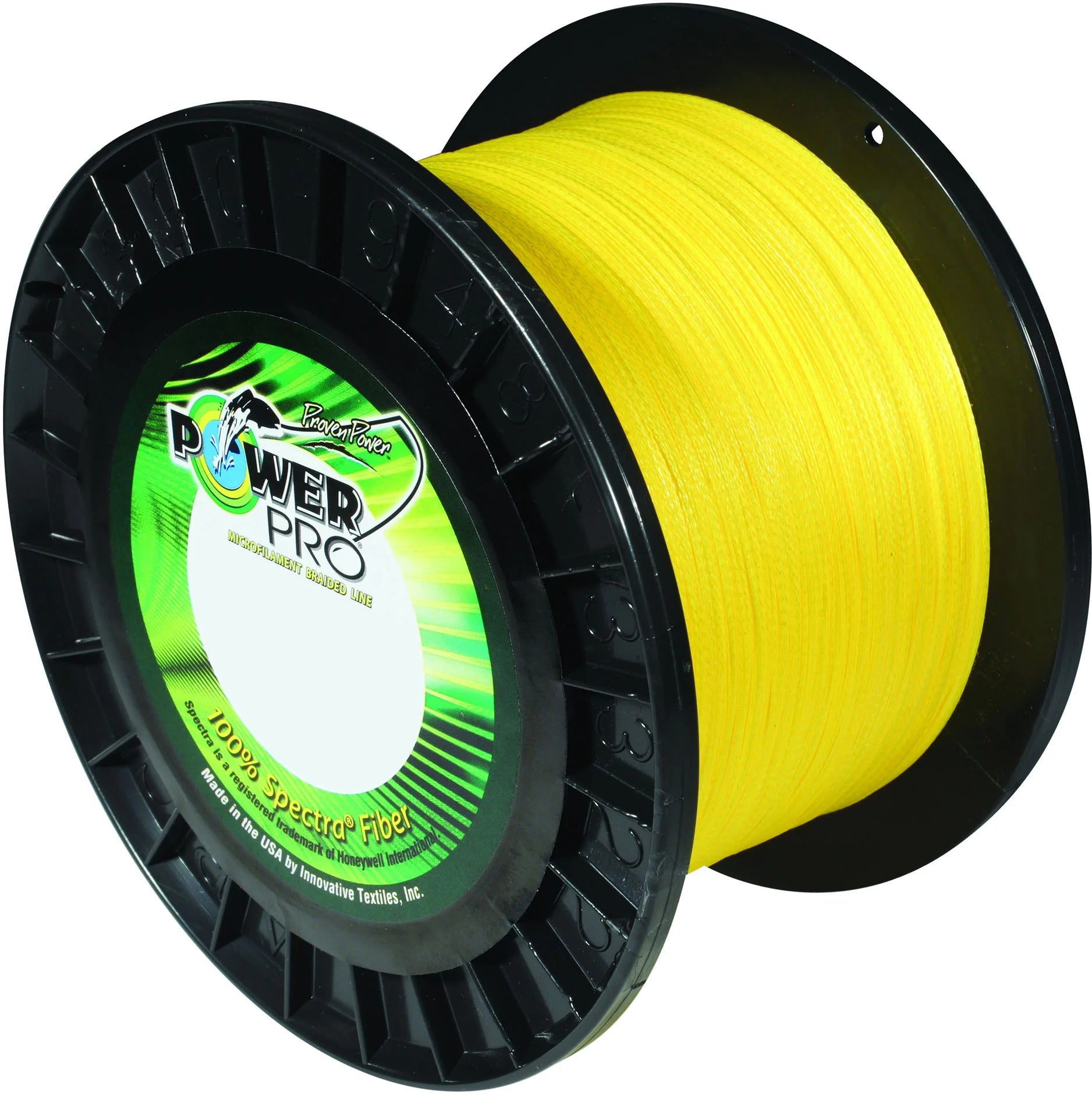 Power Pro Spectra Hi-Vis Yellow Braided Line 1500 yard Bulk Spool