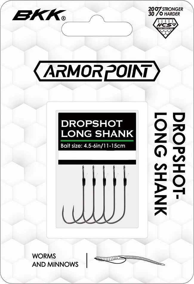 BKK Armor-Point Long Shank Dropshot Hooks