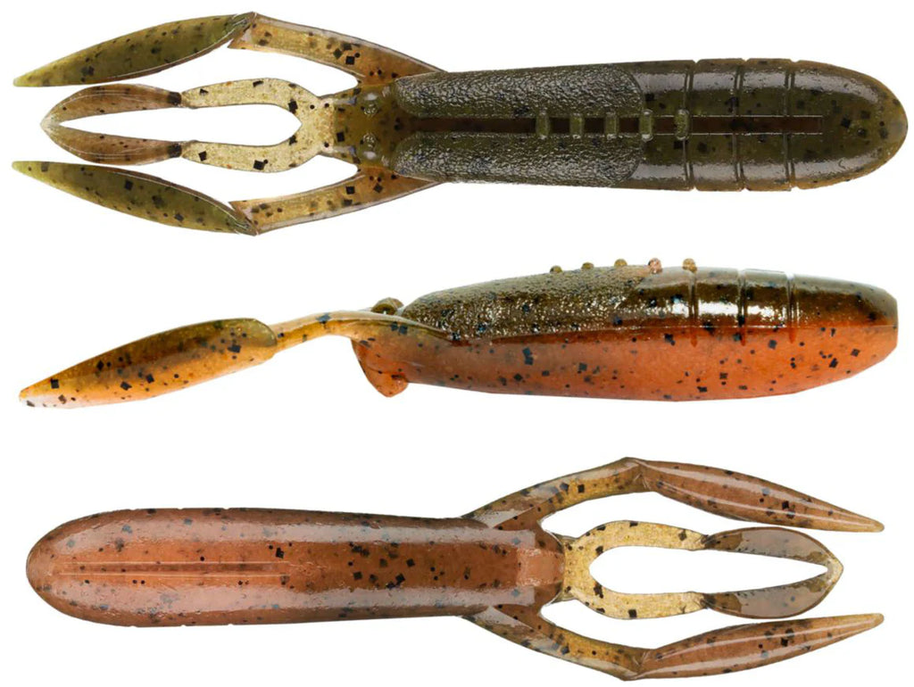 Keitech Glide Camaron 3.5 Inch Soft Plastic Craw - 6 Pack