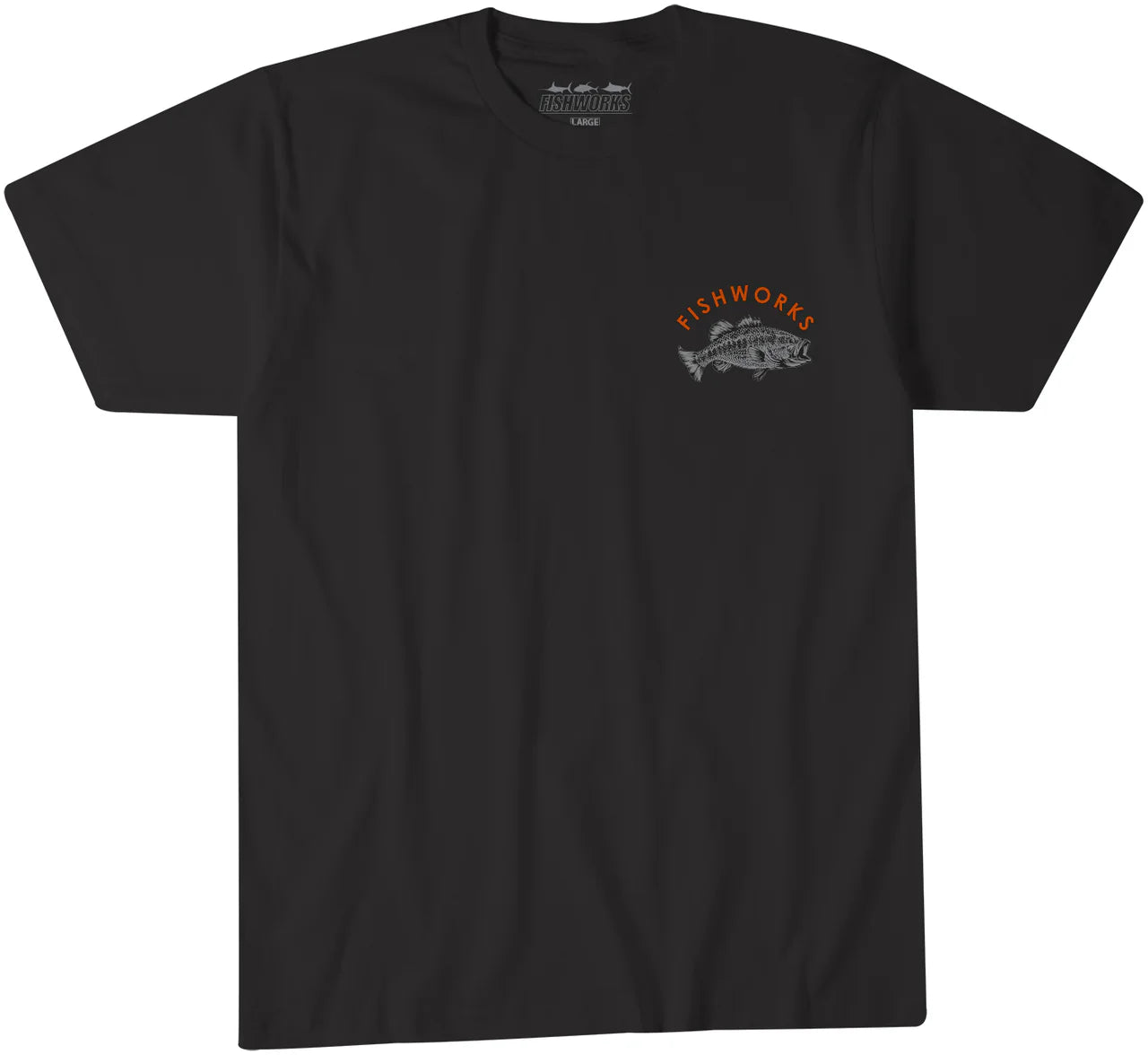 Fishworks Camo Bass Short Sleeve Tee Shirt