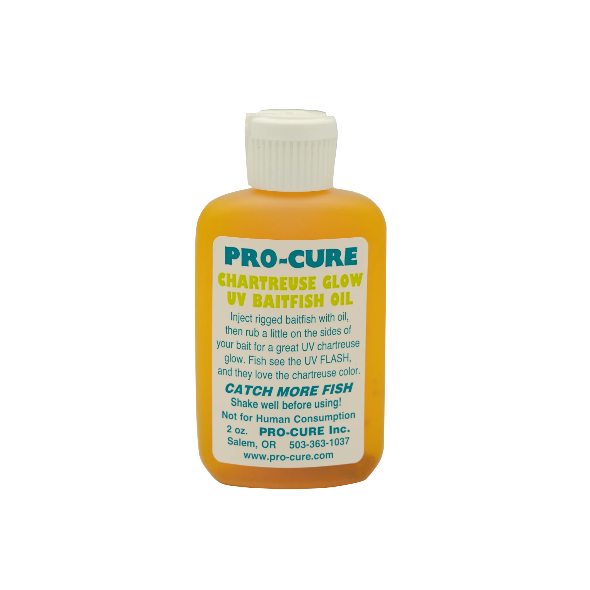 Pro-Cure Chartreuse Glow UV Baitfish Oil 2 oz.