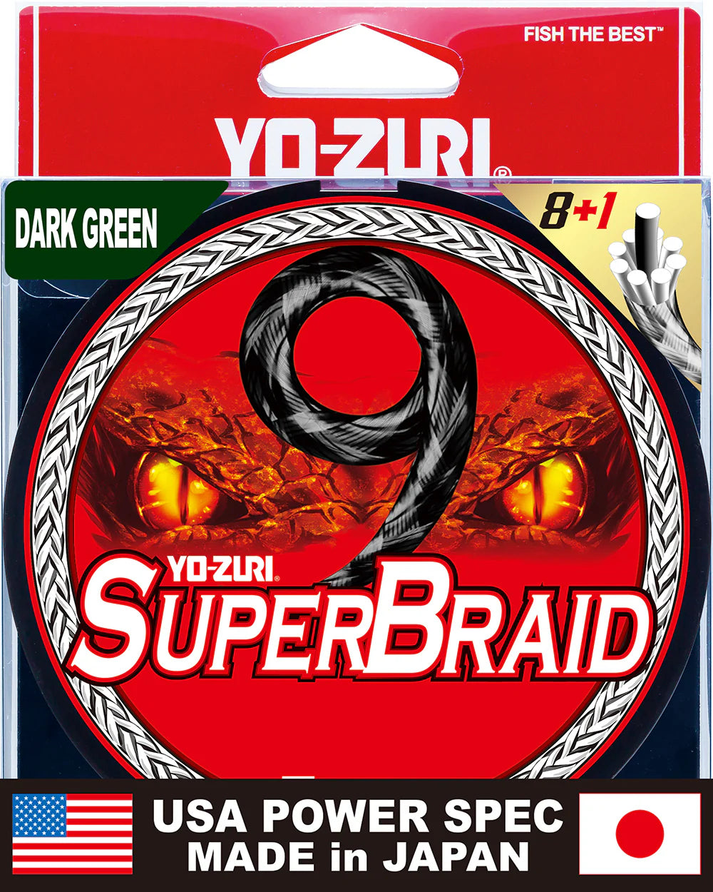 Yo-Zuri SuperBraid 9 Dark Green Filler Spools - 300 Yards