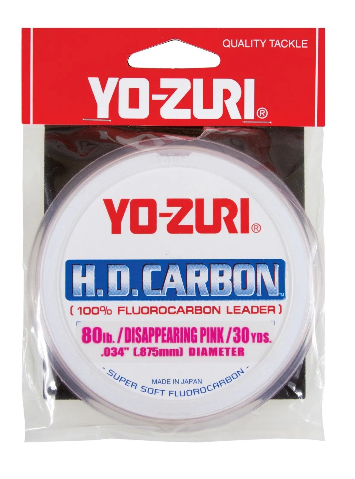 Yo-Zuri HD Carbon Disappearing Pink 30 Yards Fluorocarbon Leader